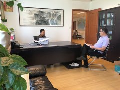 Media visit to the chairman of our company